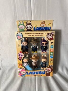Labubu keychain set of 6 pc